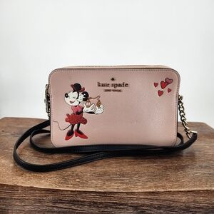 Kate Spade x Disney Minnie Mouse Double Zip Crossbody Bag